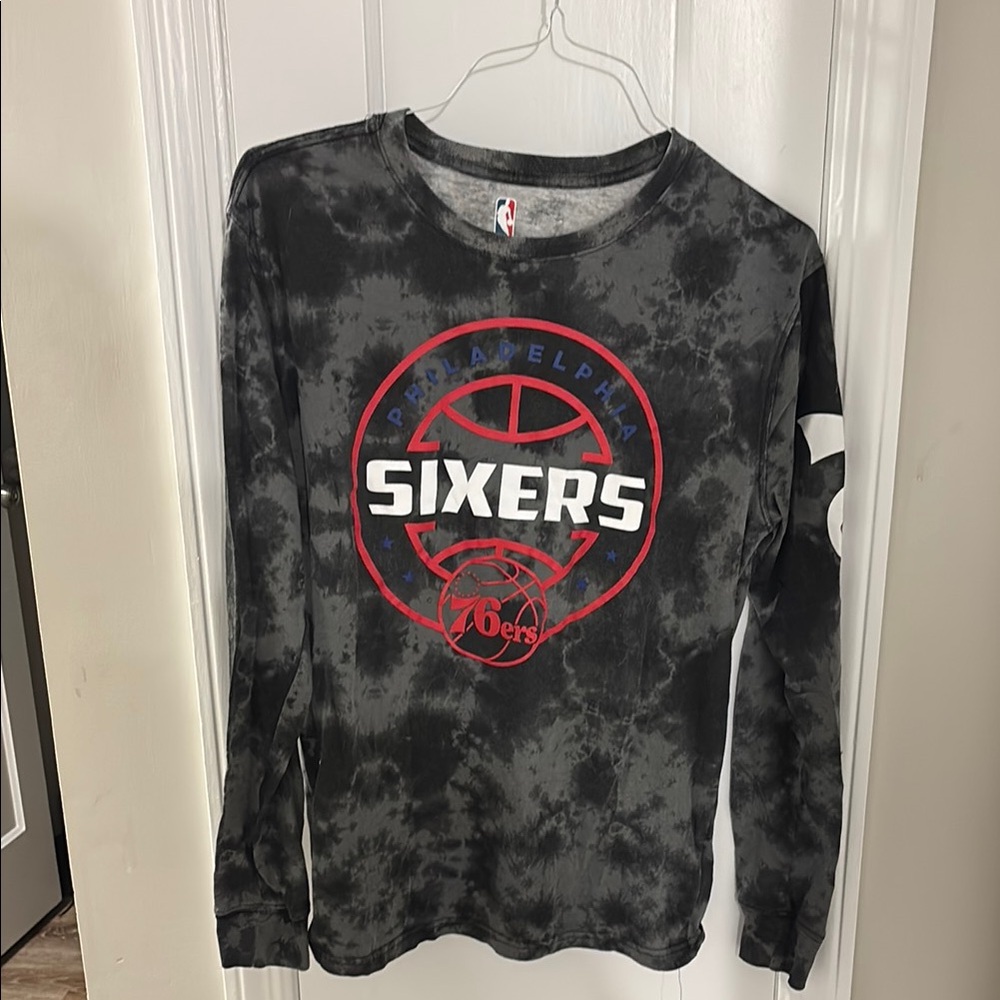 NBA Black and Red Long Sleeve Tee